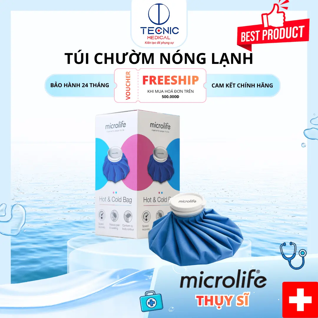 Túi Chườm Nóng Lạnh Đa Năng Giữ Nhiệt Lâu, Dùng Nhiều Vùng Cơ Thể – Microlife